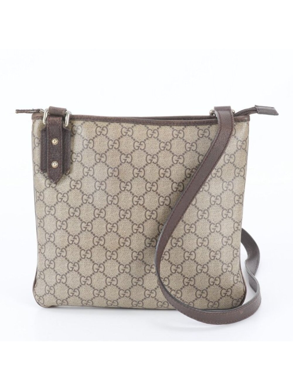 Gucci GG Supreme Leather Shoulder Bag Crossbody Messenger Business